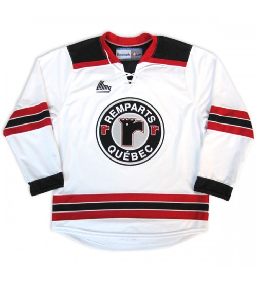 Custom QMJHL Quebec Remparts 2013 Pres Hockey Jersey Home White